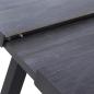 Preview: Tirana Ausziehtisch 160/200x90cm matt anthrazit / wood-grey Alu, Keramik wood grey