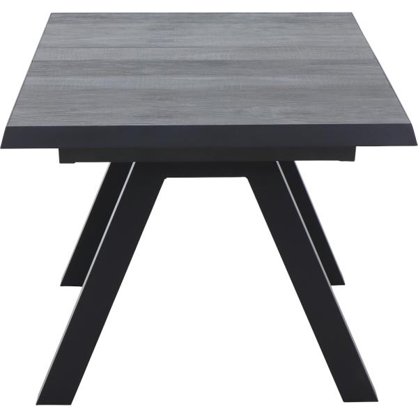 Tirana Ausziehtisch 160/200x90cm matt anthrazit / wood-grey Alu, Keramik wood grey