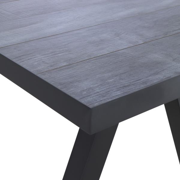 Tirana Ausziehtisch 160/200x90cm matt anthrazit / wood-grey Alu, Keramik wood grey